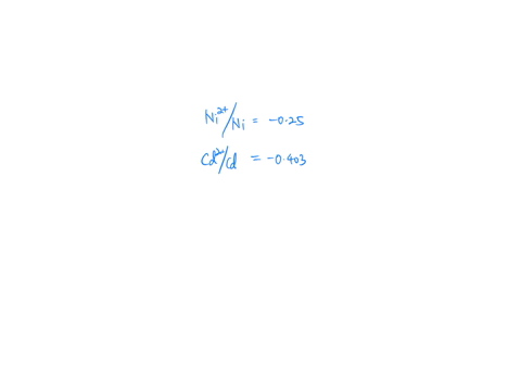 use-the-standard-reduction-potentials-given-below-to-predict-if-a-reaction-will-occur-when-metal-is-put-into-a-1-m-aqueous-solution