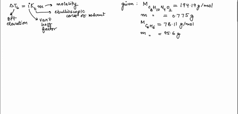 what-is-the-boiling-point-ofa-solution-composed-of-0755-g-of-caffeine-cshiozn4-in-956-g-of-benzene-coho-refer-to-lecture-notes-for-kb-of-benzene-53086