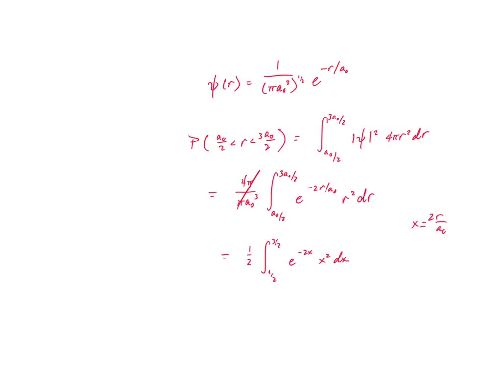 Solved The Ground State Wave Function For A Hydrogen Atom Is Given