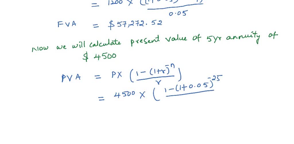 SOLVED: Mr. Smith has saved 1,200 each year for 25 years. A year after ...