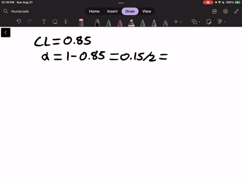 find-the-critical-value-z2-that-corresponds-to-the-given-confidence-level-85