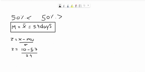 the-patient-recovery-time-from-a-particular-surgical-procedure-is-normally-distributed-with-a-mean-of-54-days-and-a-standard-deviation-of-18-days-what-is-the-median-recovery-time-the-patient-70631