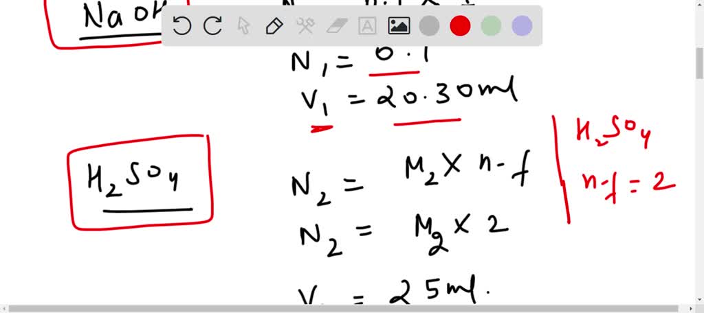 SOLVED: If It Takes 20.30 ML Of 0.1M NaOH To Neutralize 25.0 ML Of ...