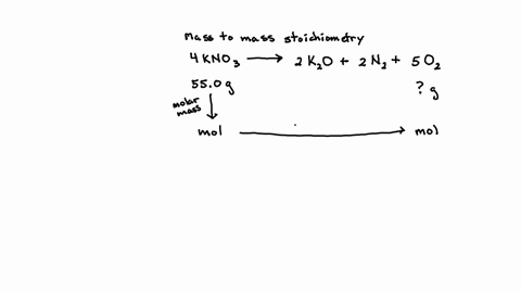 how-many-grams-of-o2-are-formed-when-550g-of-kno3-decomposes-according-to-the-following-balanced-chemical-equation-use-molar-masses-kno3-10111-gmol-k2o-9420-gmol-n2-gmol-and-o23200-gmol-4kno-98746