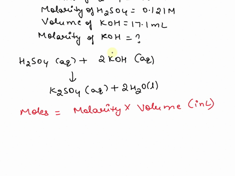a-100-ml-of-0121-m-h2so4-is-neutralized-by-171-ml-of-koh-solution-the-molarity-of-the-koh-solution-is-61187