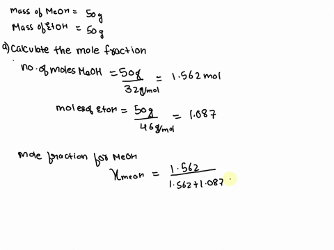 the-vapor-pressure-of-methanol-ch3oh-is-94-torr-at-20-c-the-vapor-pressure-of-ethanol-c2h5oh-is-44-torr-at-the-same-temperaturea-calculate-the-mole-fraction-of-methanol-and-of-ethanol-in-a-s-18436