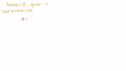a-charged-particle-is-observed-traveling-in-a-circular-path-of-radius-r-with-a-speed-v-in-a-uniform-magnetic-field-if-the-radius-of-the-circular-path-is-changed-to-2r-what-is-the-speed-of-th-99491