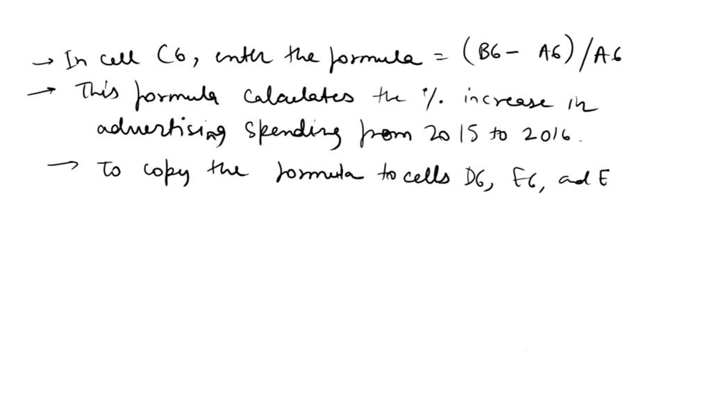 In the Long-Term Analysis sheet, using the formula rate = amount of ...