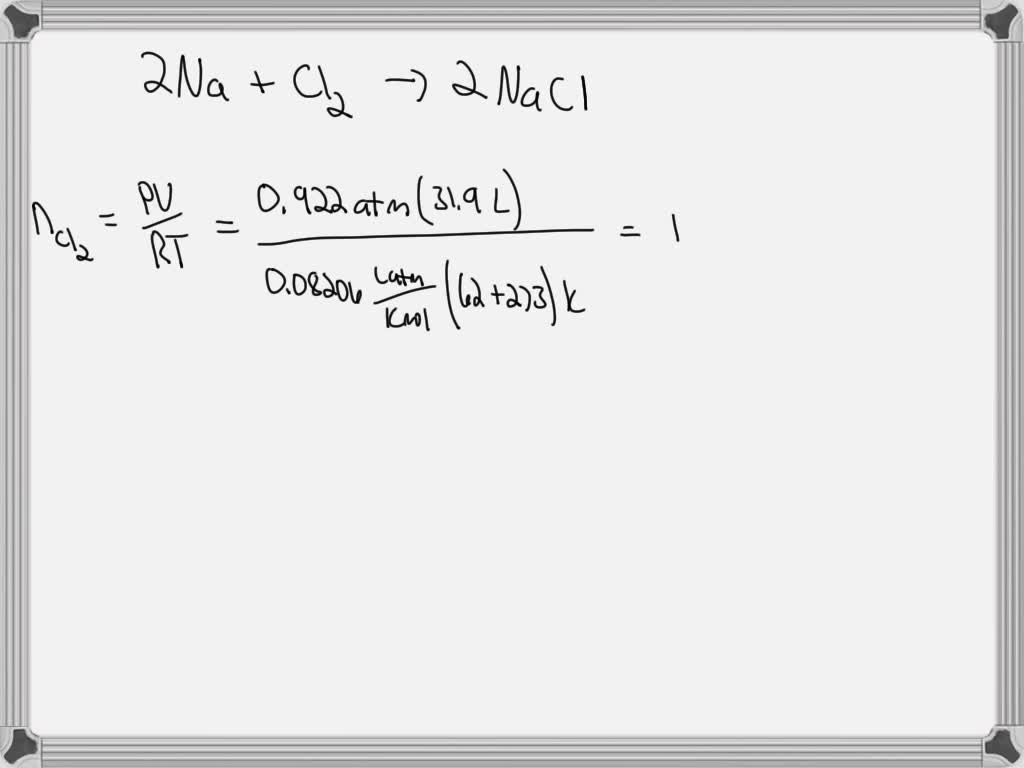 SOLVED: The formation of sodium chloride from its elements is given by ...