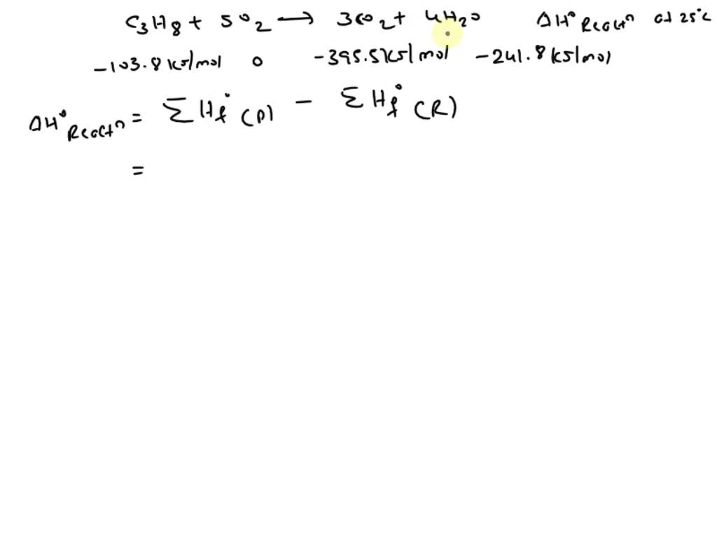Calculate the standard enthalpy change for the reaction at 25 Â°C