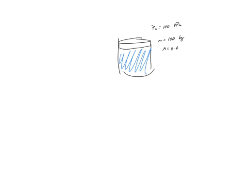 a-pistoncylinder-with-a-cross-sectional-area-of-001-mathrmm2-has-a-piston-mass-of-100-mathrmkg-resti-60973