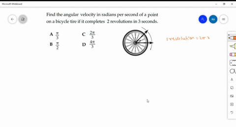 find-the-angular-velocity-in-radians-per-second-of-a-point-on-a-bicycle-tire-if-it-completes-2-revolutions-in-3-seconds-a_-3-b-2-2t-3-d-s-44903
