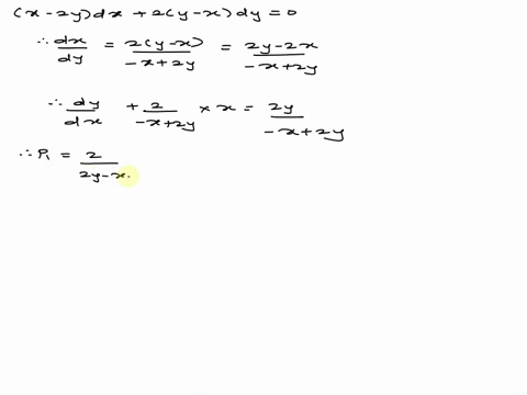 find-the-general-solution-of-x-2ydx2y-xdy0-74367