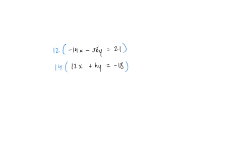 2-points-determine-the-value-of-h-such-that-the-following-system-has-infinitely-many-solutions-14x-56y-12-x-hy-21-18-solution-h-35484