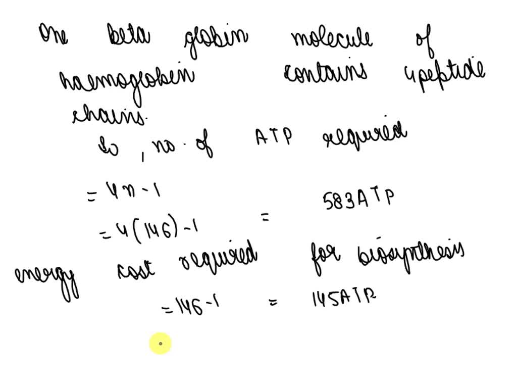 SOLVED Determine the minimum energy cost, in terms of ATP equivalents