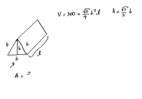 optimization-problem-please-show-all-steps-a-chocolate-manufacturer-uses-an-equilateral-triangular-prism-package-if-the-volume-of-chocolate-to-be-contained-in-the-package-is-400-cm3-what-dim-09654
