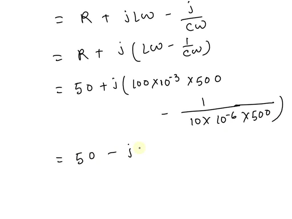 Solved: (p5.42) Find The Complex Impedance In Polar Form Of The Network 