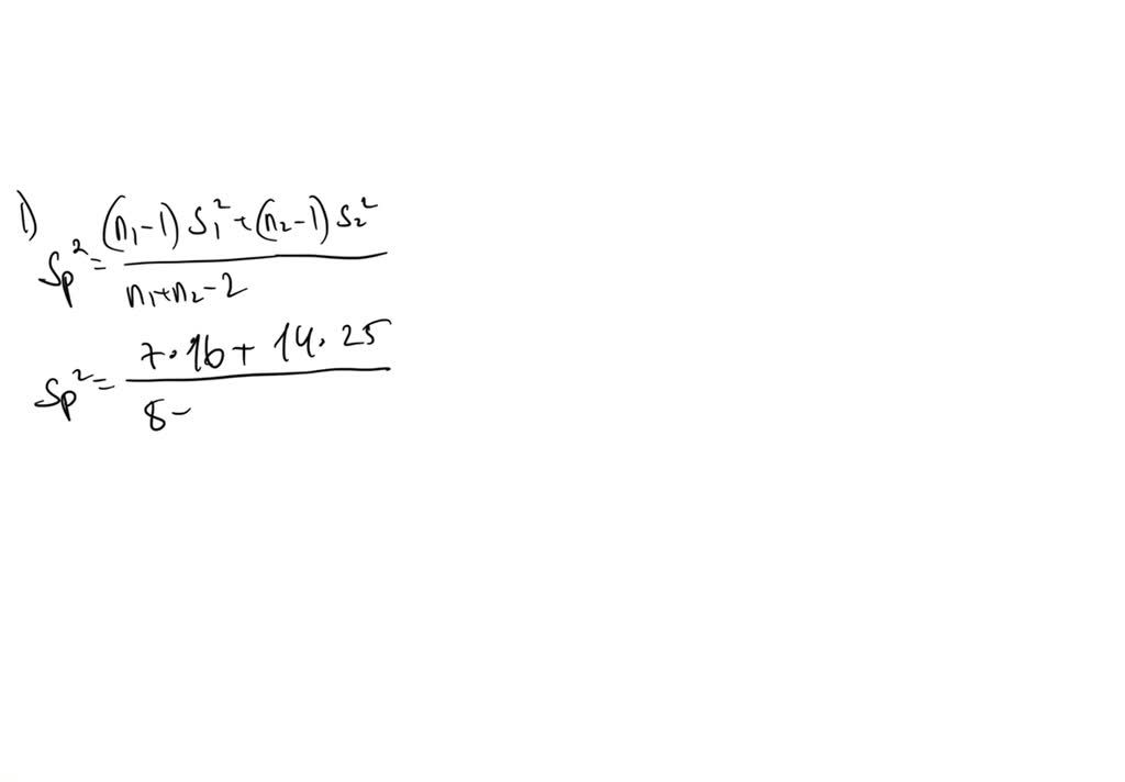 SOLVED: Assume that you have a sample of n1 =8, with the sample mean X1 ...