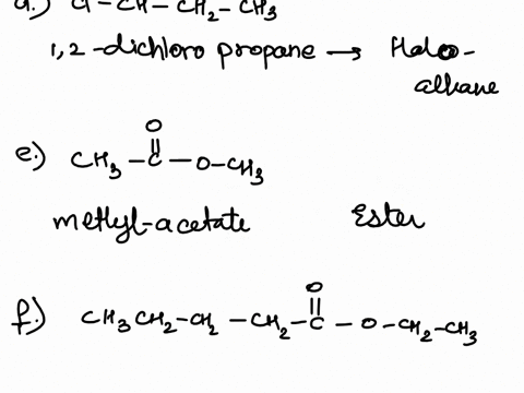 number-of-carbon-atoms-in-longest-chain-number-position-and-namee-of-substituents-exercises-molecules-give-its-class-and-its-iupac-name-for-each-of-the-following-c-chchcoch-e-chch_och-chch-c-79025
