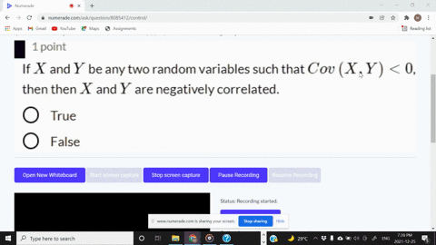 1point-if-x-and-y-be-any-two-random-variables-such-that-cov-xy-0-then-then-x-and-y-are-negatively-correlated-true-false-60706