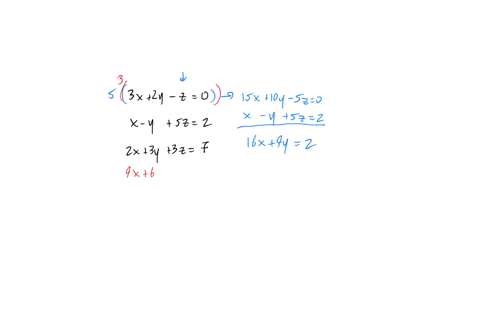 leftbeginarrayr3-x2-y-z0-x-y5-z2-2-x3-y3-z7endarrayright
