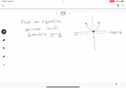 find-the-equation-for-the-parabola-that-has-its-vertex-at-the-origin-and-has-directrix-at-y-13-73176