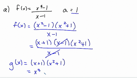 which-of-the-following-functions-f-has-a-removable-discontinuity-at-a-if-the-discontinuity-is-removable-find-a-function-g-that-agrees-with-f-for-x-neq-a-and-is-continuous-at-a-a-fx-dfracx4-1x-1-a-1--2