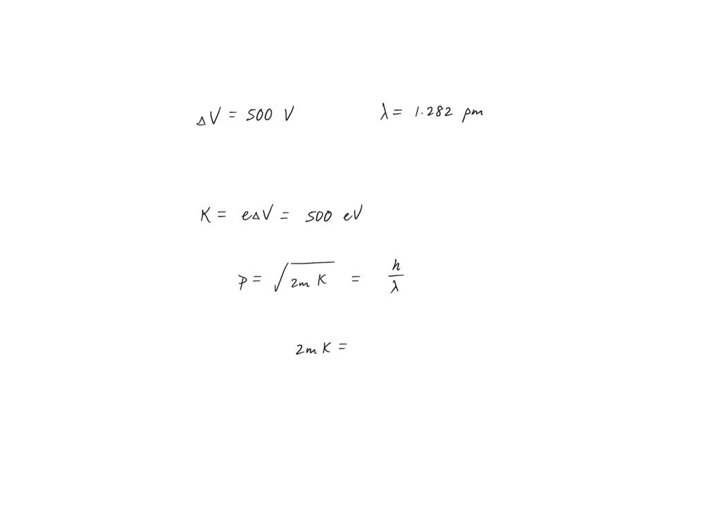 SOLVED: A charged particle accelerated by a potential difference of 500 ...