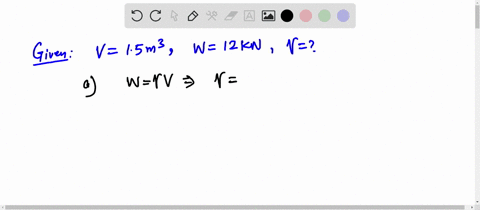 3-15-m3-of-water-has-a-force-of-12-kn-determine-the-specific-weight-of-the-water-and-the-density-when-g-951-ms-42018