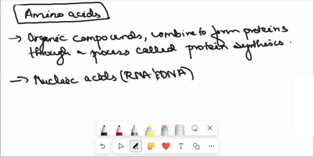 SOLVED The building blocks of nucleic acids are amino acids fatty