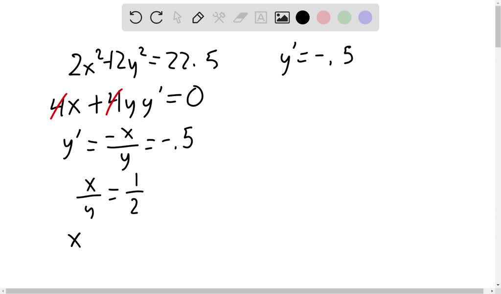 SOLVED: Use Implicit differentiation to find the point in the first ...