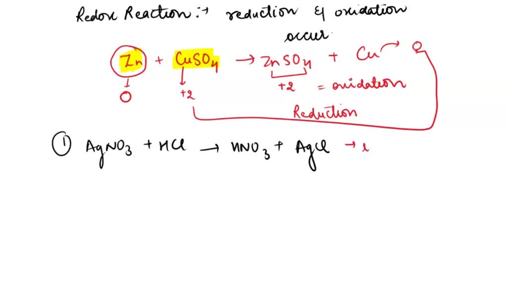SOLVED Which of the following are redox reactions? (Select all of the