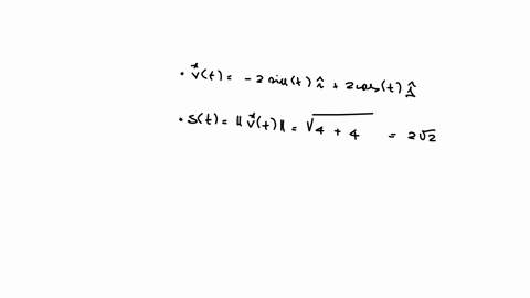 the-position-vector-describes-the-path-of-an-object-moving-in-the-xy-plane-position-vector-point-rt-2-cos-ti-2-sin-tj-vzv2-a-find-the-velocity-vector-speed-and-acceleration-vector-of-the-obj-79183