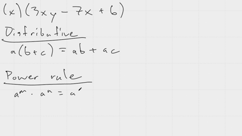 multiply-the-polynomial-by-the-monomial-using-the-distributive-property-andor-the-product-rule-of-exponents-x3xy7x6