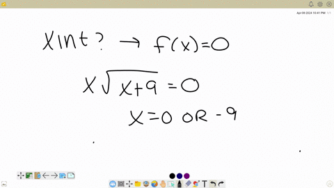 find-the-two-x-intercepts-of-the-function-f-and-show-that-fprimex0-at-some-point-between-the-two-x-intercepts-beginarrayc-fxx-sqrtx9-x-ysquare-text-larger-x-text-value-x-ysquare-text-smaller-x-text-va