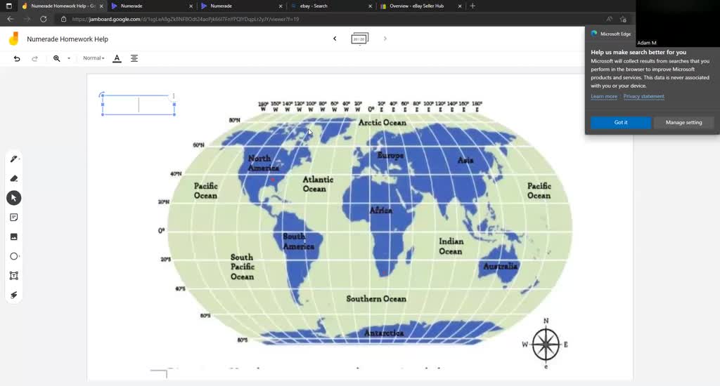 SOLVED: Directions: Using latitude and longitude, write the coordinates ...