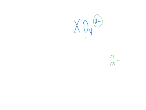 what-is-the-oxidation-number-of-x-in-xo42-2