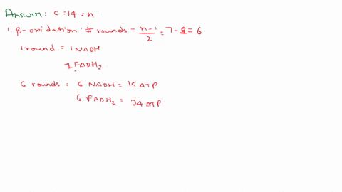 determine-the-number-of-atps-that-can-be-generated-from-the-b-oxidation-of-the-fatty-acid-myristate-140-assume-3-atps-from-each-nadh-and-2-atps-from-each-fadhz-show-the-details-of-each-step-63467