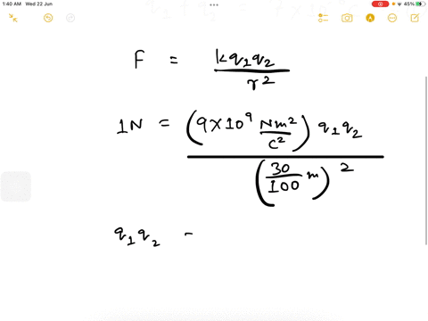 the-sum-of-two-point-charges-is-7uc-they-repel-each-other-with-a-force-of-1n-when-kept-30-cm-apart-in-free-space-calculate-the-value-of-each-charge-a-5-10-6c-2-10-6c-b-3-10-6c-4-10-6c-c-7-10-14295