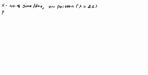 on-average-youreceive-26-pieces-of-junkmail-a-day-assume-that-the-number-of-pieces-ofjunk-mail-you-receive-each-day-follows-the-poisson-distribution-whatis-the-probabilitythat-you-recelve-ex-32142
