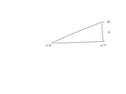 correct-explanation-o-the-energy-band-diagram-of-a-p-type-semiconductor-bar-of-length-l-under-equilibrium-condition-ie_-the-fermi-energy-level-ef-is-constant-is-shown-in-the-figure-the-valan-80132