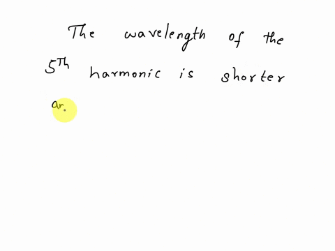 a-standing-wave-on-a-string-fixed-at-both-ends-is-vibrating-at-its-fourth-harmonic-if-the-length-tension-and-linear-density-are-kept-constant-what-can-be-said-about-the-wavelength-and-freque-79876