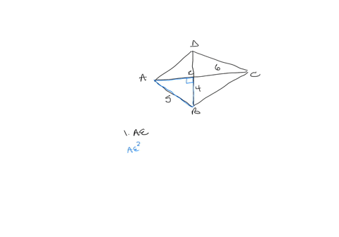 quadrilateral-abcd-below-is-kite-with-diagonal-ac-and-bd_-if-ab-5-ec-eb-4-and-6-find-the-following-1-the-length-of-ae-2-the-length-of-diagonal-bd-3-ithe-length-of-bc_-13935