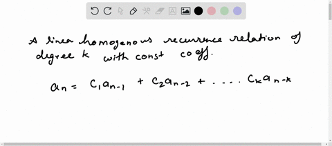 determine-whether-the-recurrence-relation-anan-11-is-a-linear-homogeneous-recurrence-relation-with-constant-coefficients