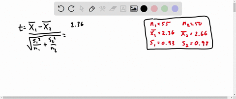 calculate-the-test-statistic-t-with-the-following-information-n155n155-x1236x-1236-s1093s1093-n250n250-x2266x-2266-s2098s2098-rounded-to-2-decimal-places-92729