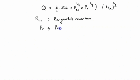 for-forced-convection-laminar-flow-of-air-over-a-flat-plate-the-local-nusselt-number-is-given-from-the-following-correlation-nux0332rex-12pr13-a-find-an-explicit-expression-for-the-local-wal-22486