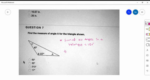 1667-in-26-in-question-7-find-the-measure-of-angle-a-for-the-triangle-shown-40-b107-509-330-2139-170-46593