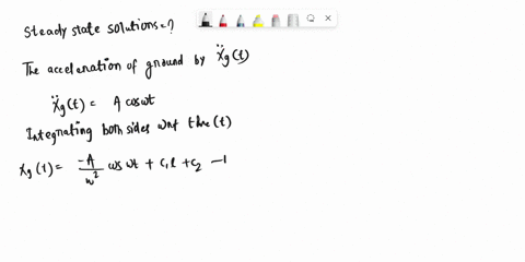 the-equation-of-motion-of-a-spring-mass-damper-system-subjected-to-a-harmonic-force-can-be-expressed-as-x2x-wxfocost-e1-fo-wherefo-m-k-andc2mw-m-i-find-the-steady-state-response-of-the-syste-69787