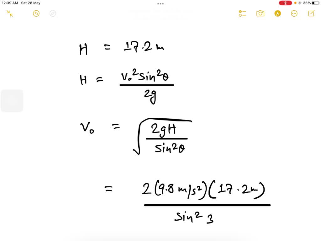 SOLVED A kicker punts a football at an angle of 30° to the field. The