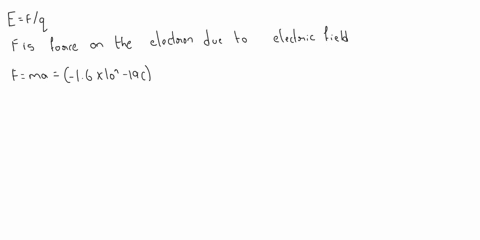2an-electron-between-two-parallel-plates-has-an-initial-velocity-of-1610ms-in-between-the-plates-is-a-uniform-electric-field-which-points-down-see-picture-the-plates-are-separated-by-1-cm-an-26265